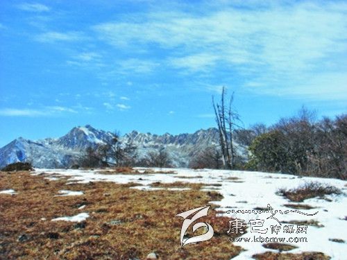 晴天，雪后的馬鞍山頂